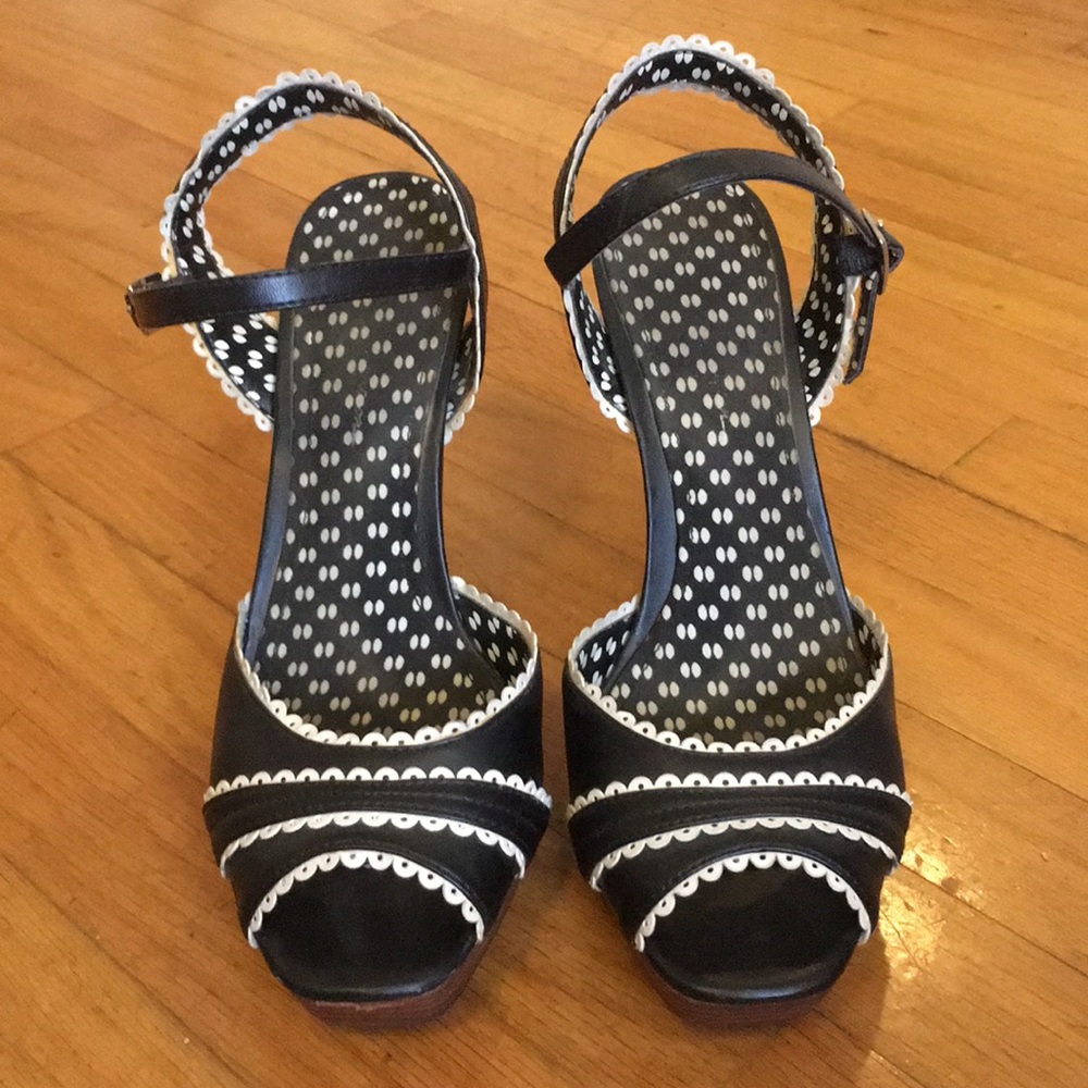 B&W high heels